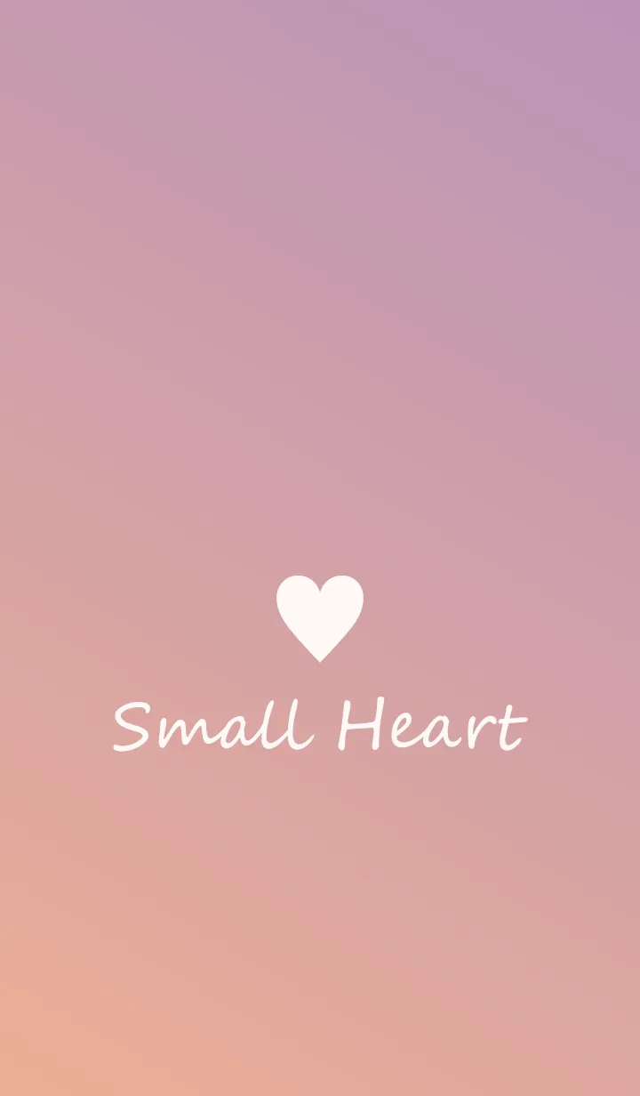 [LINE着せ替え] Small Heart *Orange+Purple*の画像1