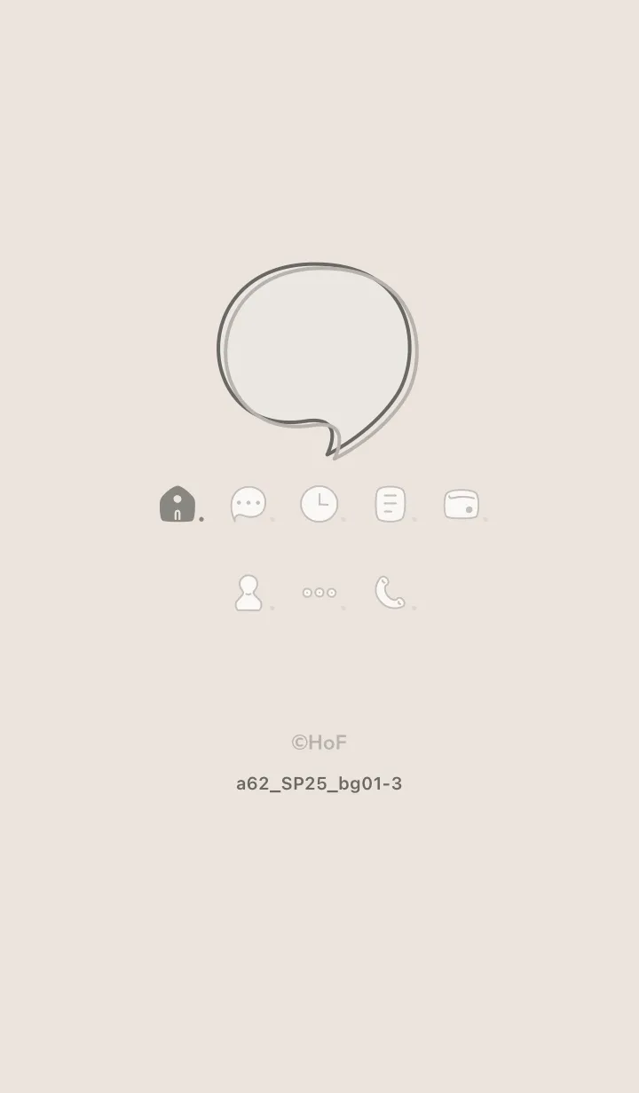 [LINE着せ替え] a62.25_ベージュ1-3の画像1