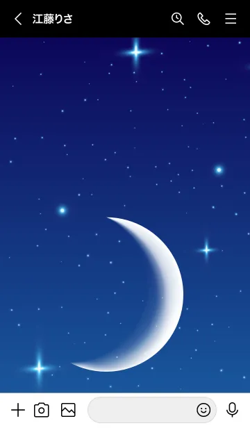 [LINE着せ替え] Crescent Moon 2の画像3