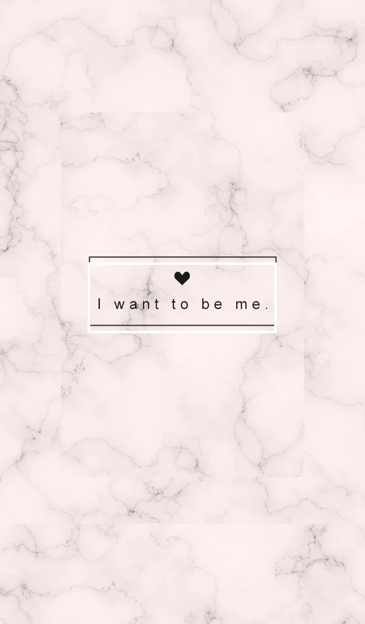 [LINE着せ替え] 「自分らしく」♥大理石・ピンクの画像1