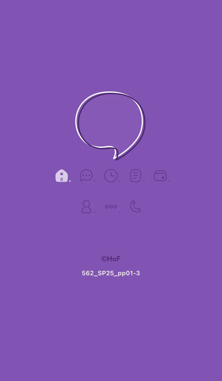 [LINE着せ替え] 562.25_パープル1-3の画像1
