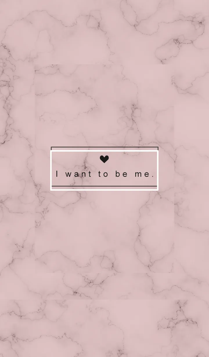 [LINE着せ替え] 「自分らしく」♥大理石・ピンク2の画像1