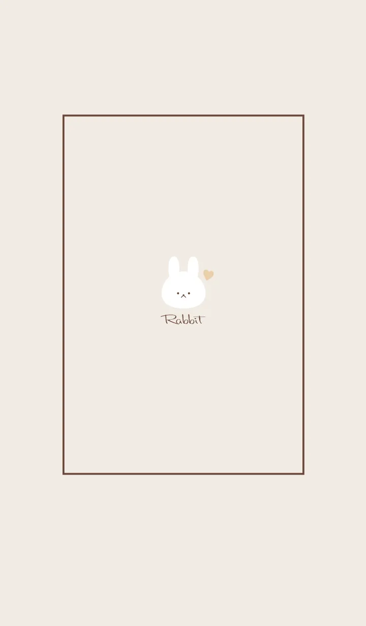 [LINE着せ替え] Rabbit -Dusky Beige- 54の画像1