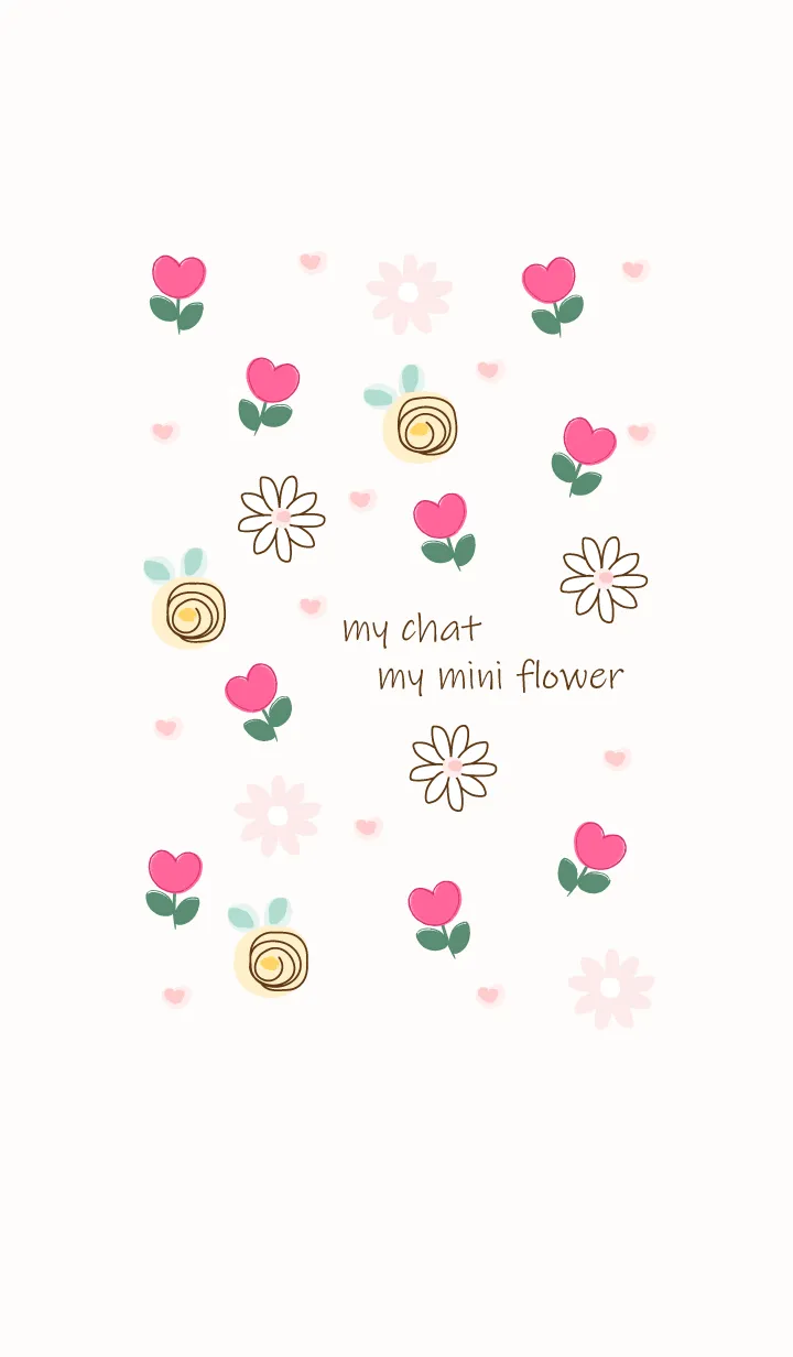 [LINE着せ替え] Minimal pink flowers 10 :)の画像1