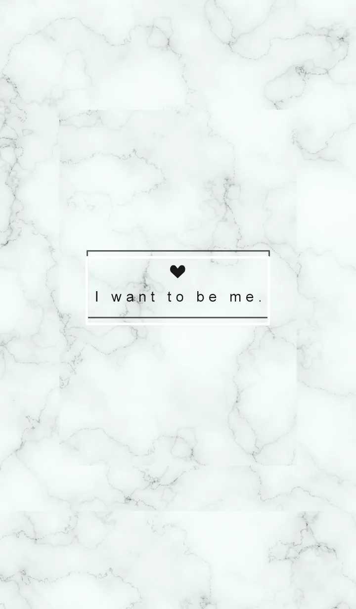 [LINE着せ替え] 「自分らしく」♥大理石・グリーンの画像1