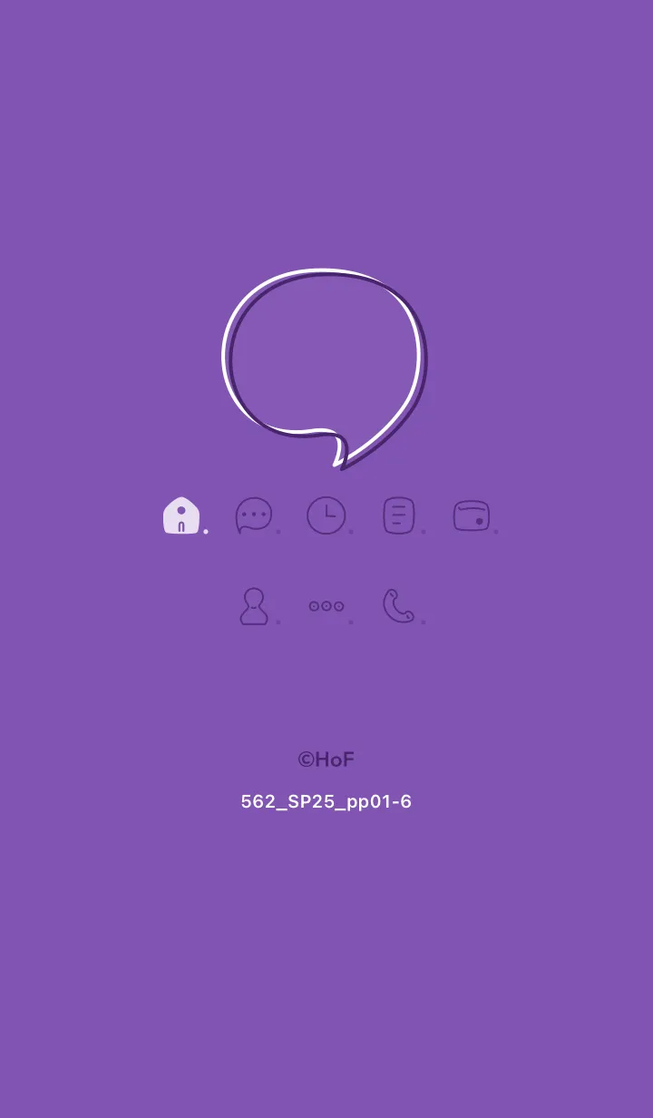 [LINE着せ替え] 562.25_パープル1-6の画像1