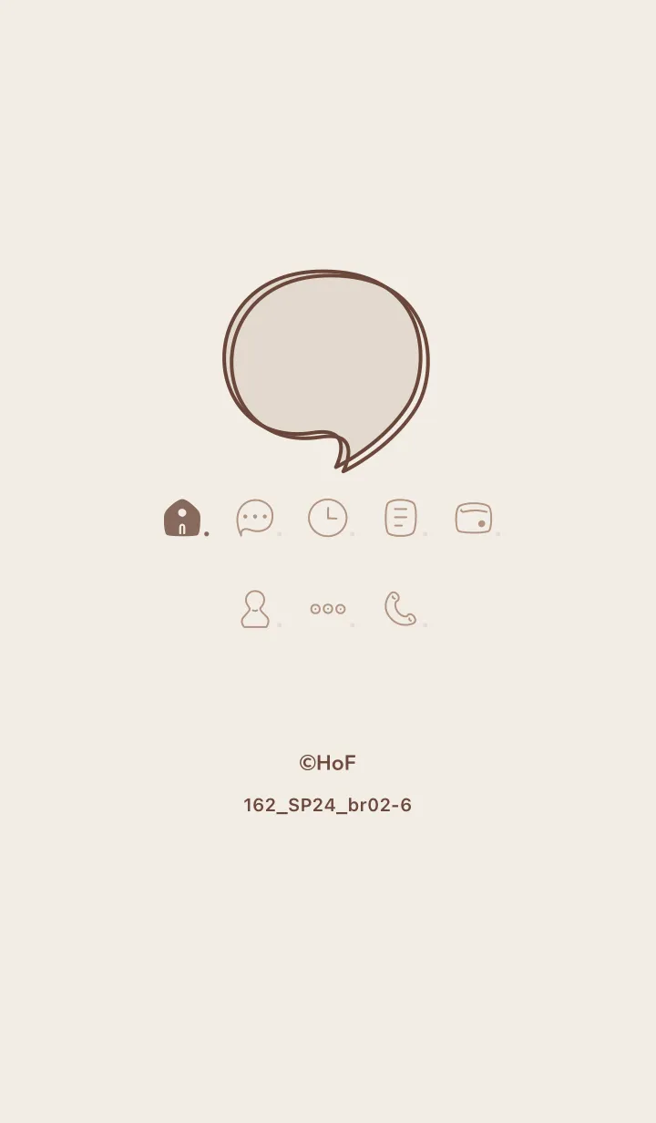 [LINE着せ替え] 162.24_ブラウン2-6の画像1