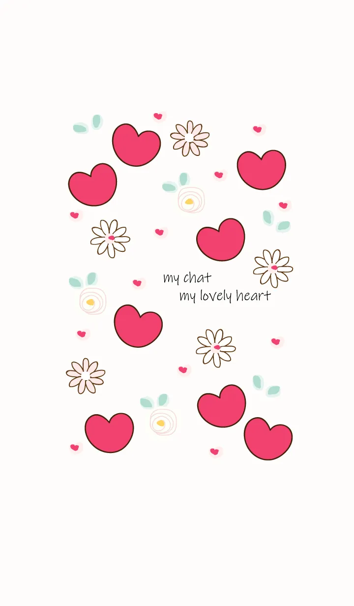 [LINE着せ替え] My chat my lovely heart 34の画像1