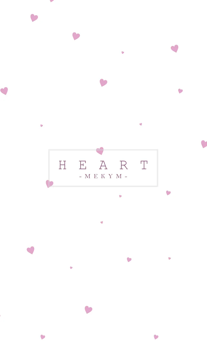 [LINE着せ替え] HEART-Pink MEKYM 20の画像1