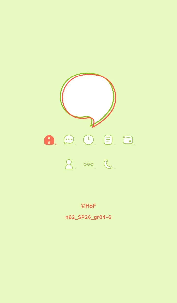 [LINE着せ替え] n62.26_グリーン4-6の画像1