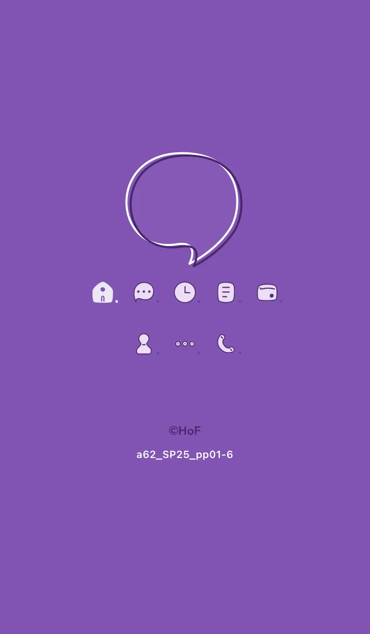 [LINE着せ替え] a62.25_パープル1-6の画像1