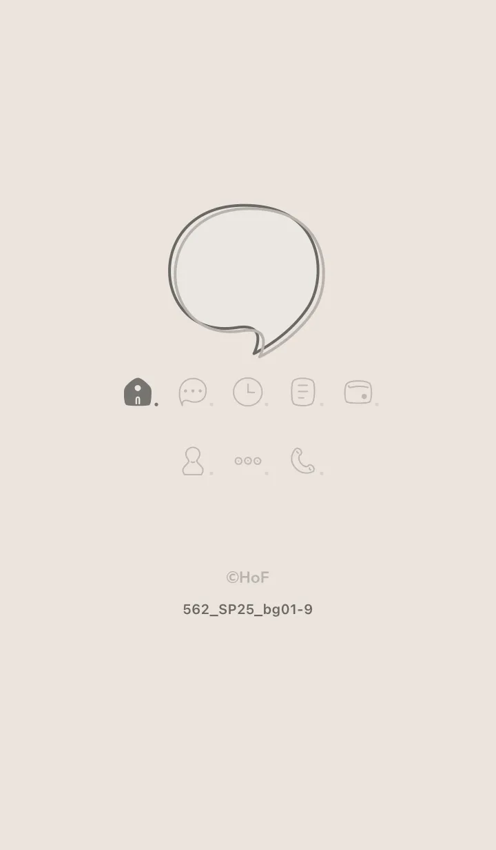 [LINE着せ替え] 562.25_ベージュ1-9の画像1