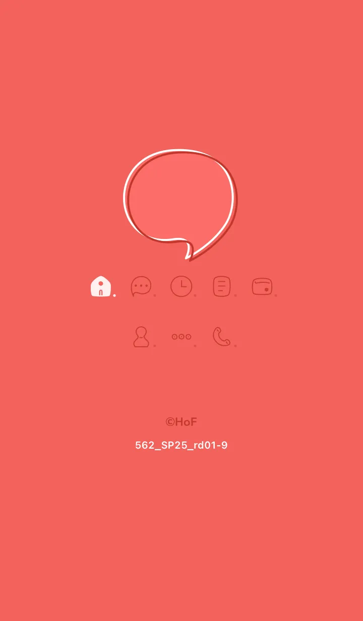 [LINE着せ替え] 562.25_レッド1-9の画像1