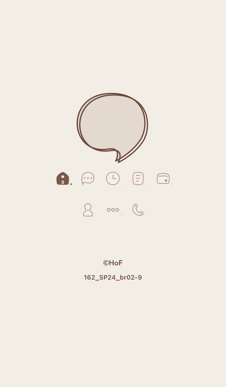 [LINE着せ替え] 162.24_ブラウン2-9の画像1