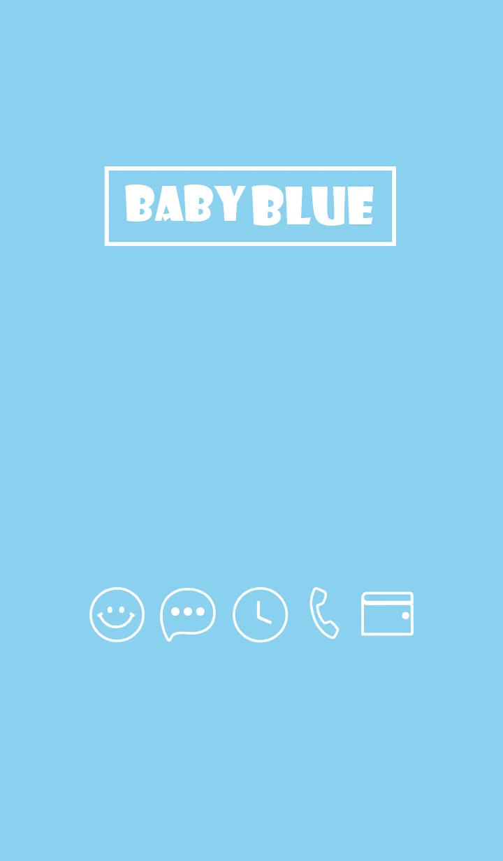 [LINE着せ替え] Love Baby Blue Theme Vr.9 (JP)の画像1