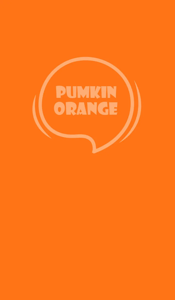 [LINE着せ替え] Love Pumpkin Orange Theme Vr.7 (JP)の画像1
