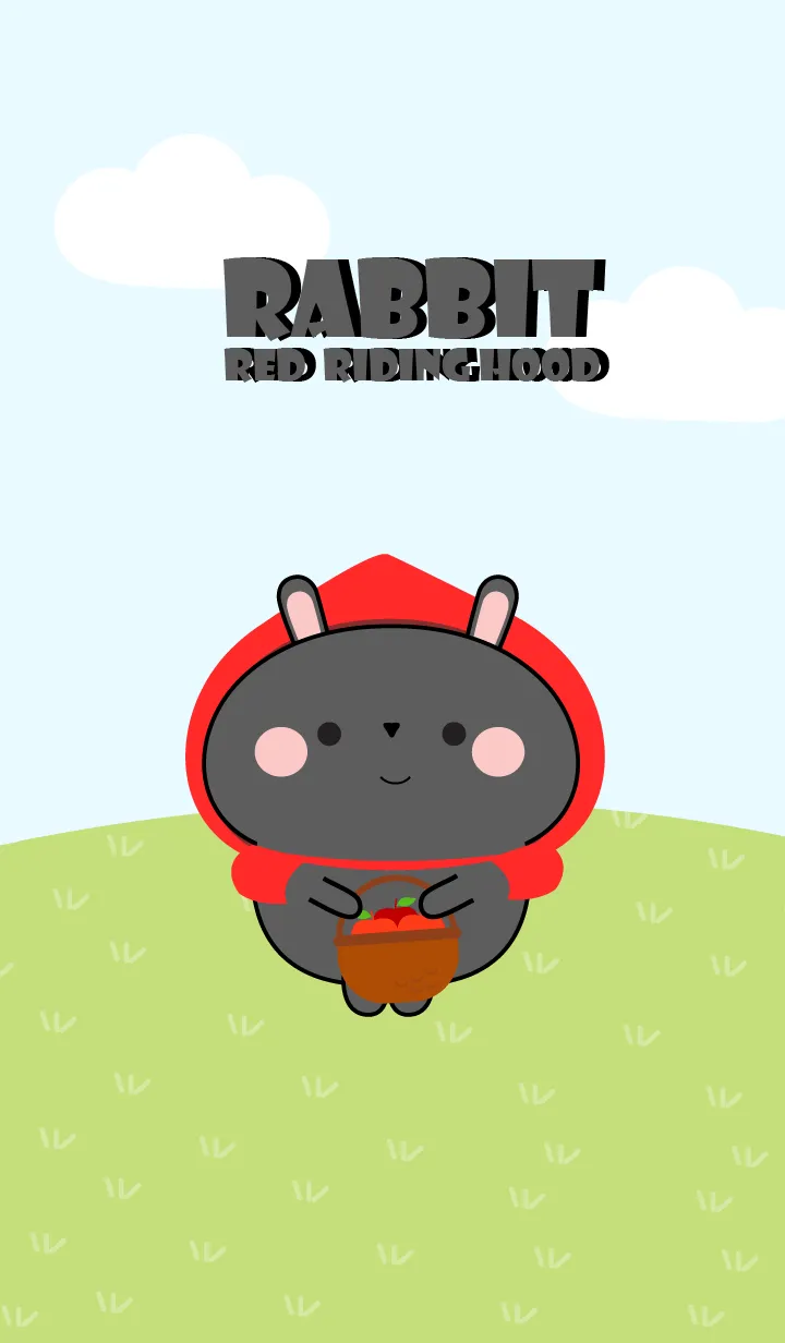 [LINE着せ替え] Black Rabbit Red Riding Hood Theme (JP)の画像1