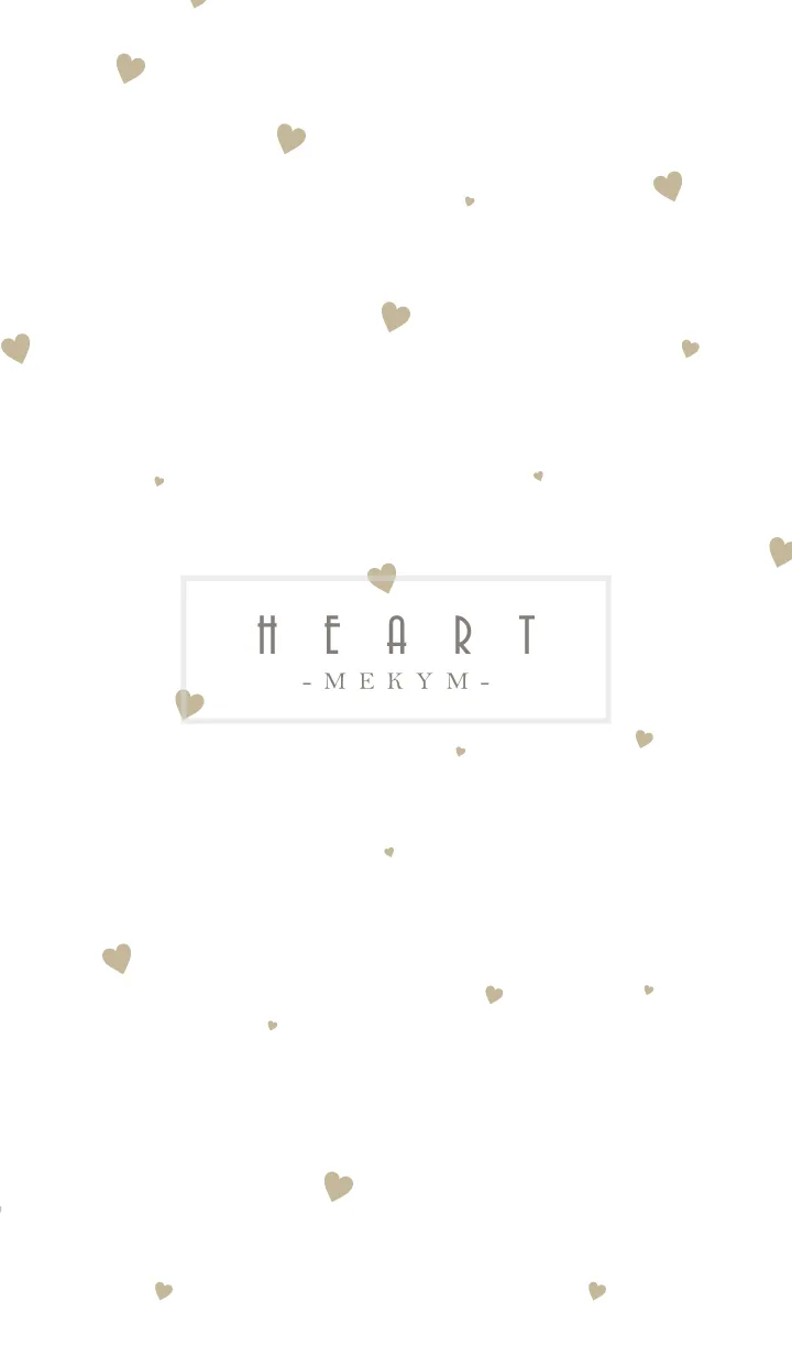 [LINE着せ替え] HEART-Beige MEKYM 20の画像1