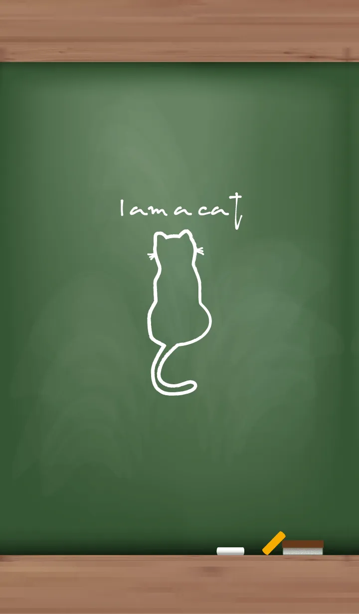 [LINE着せ替え] Black Board I am a cat 37の画像1