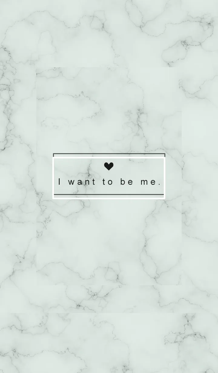 [LINE着せ替え] 「自分らしく」♥大理石・グリーン2の画像1