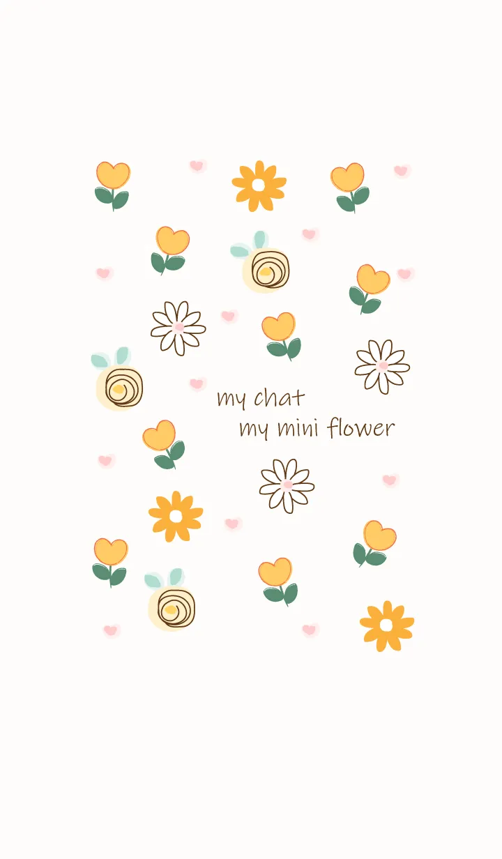 [LINE着せ替え] Mini yellow flowers 11の画像1