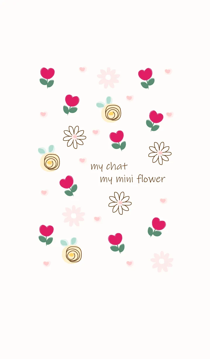 [LINE着せ替え] mini red flowers 13の画像1