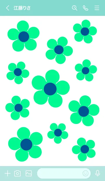 [LINE着せ替え] 可愛いお花 No.1-W15の画像3