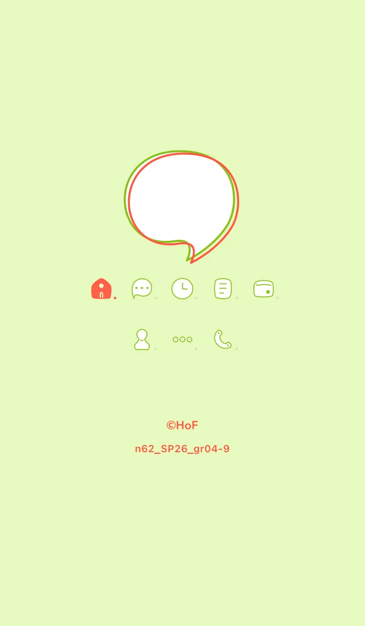 [LINE着せ替え] n62.26_グリーン4-9の画像1