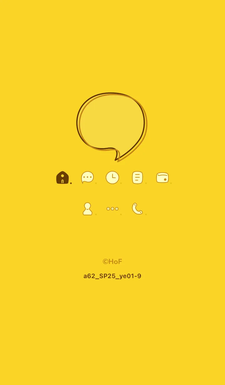 [LINE着せ替え] a62.25_イエロー1-9の画像1