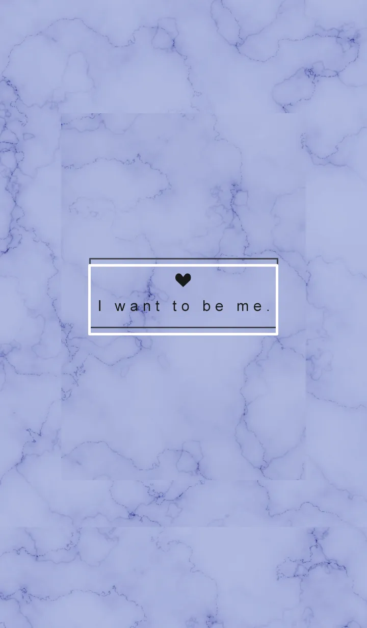 [LINE着せ替え] 「自分らしくいたい」♥大理石・パープル5の画像1