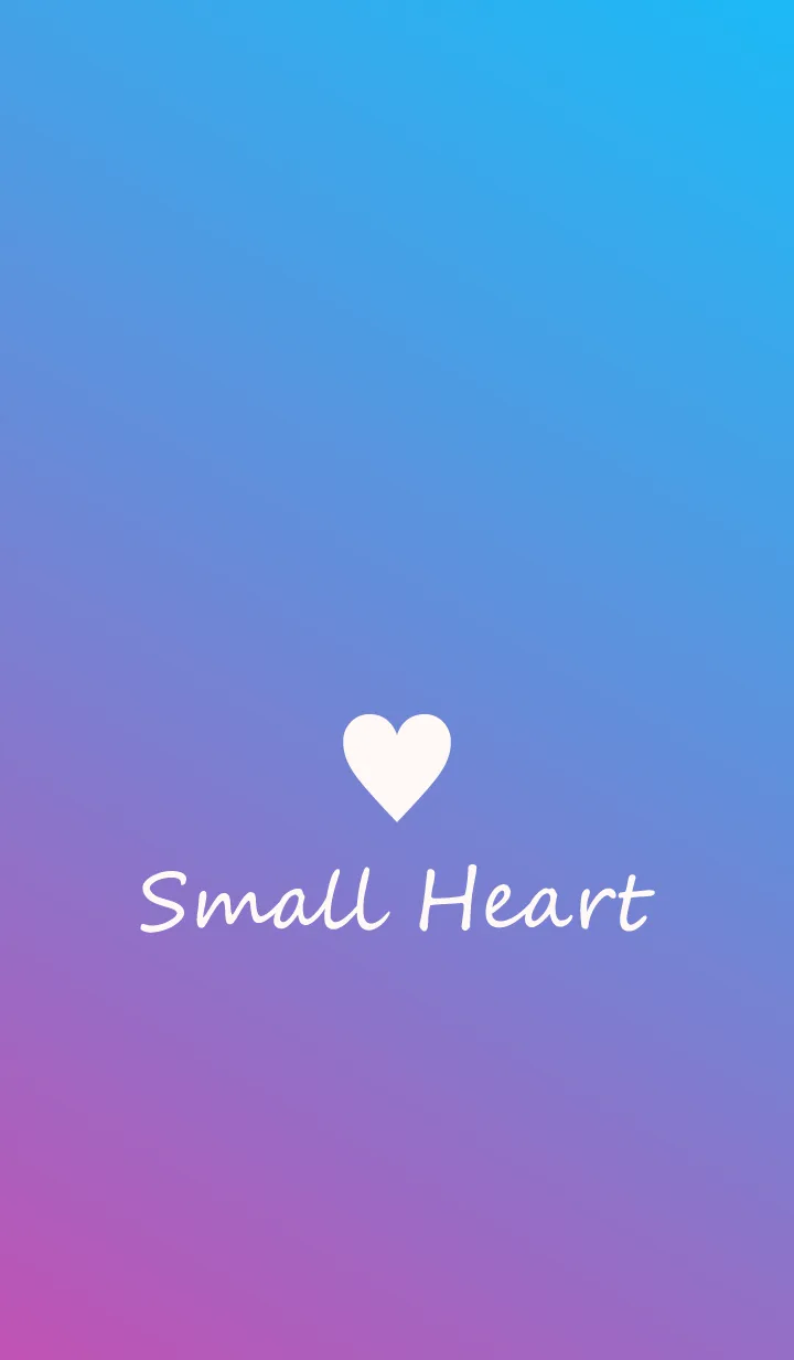 [LINE着せ替え] Small Heart *Pink&Blue*の画像1