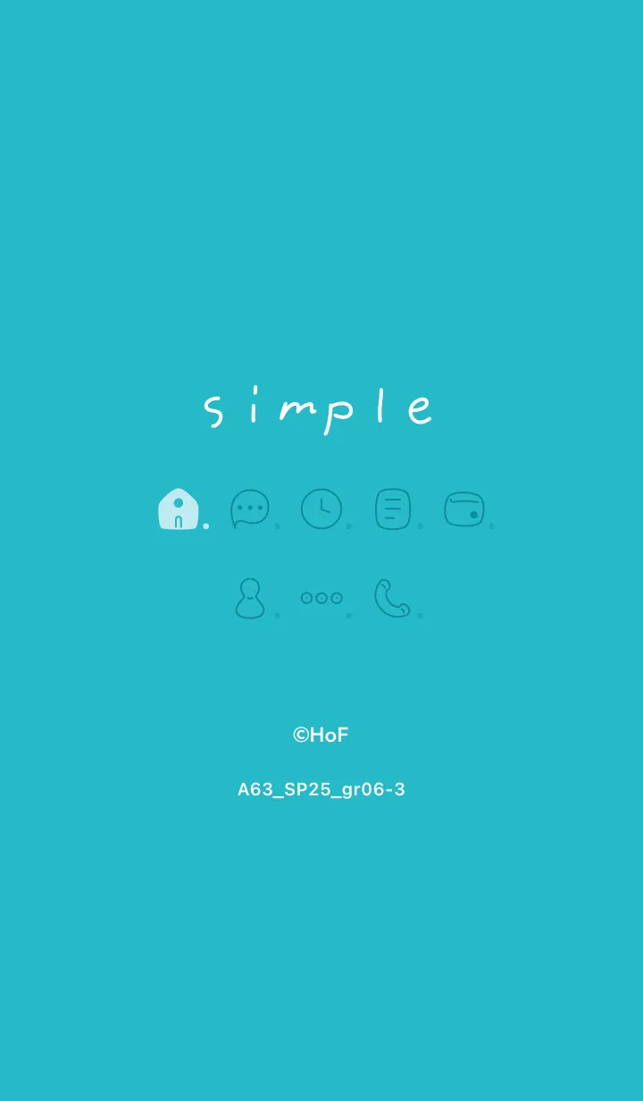 [LINE着せ替え] A63.25_グリーン6-3の画像1