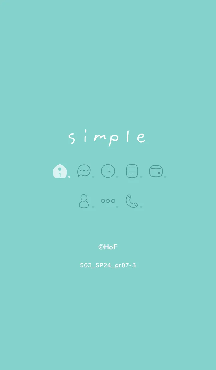 [LINE着せ替え] 563.24_グリーン7-3の画像1