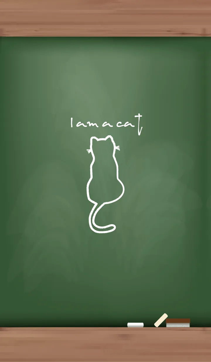 [LINE着せ替え] Black Board I am a cat 38の画像1