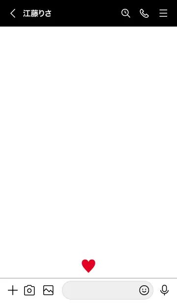 [LINE着せ替え] RED HEART WHITE - 4 -の画像3