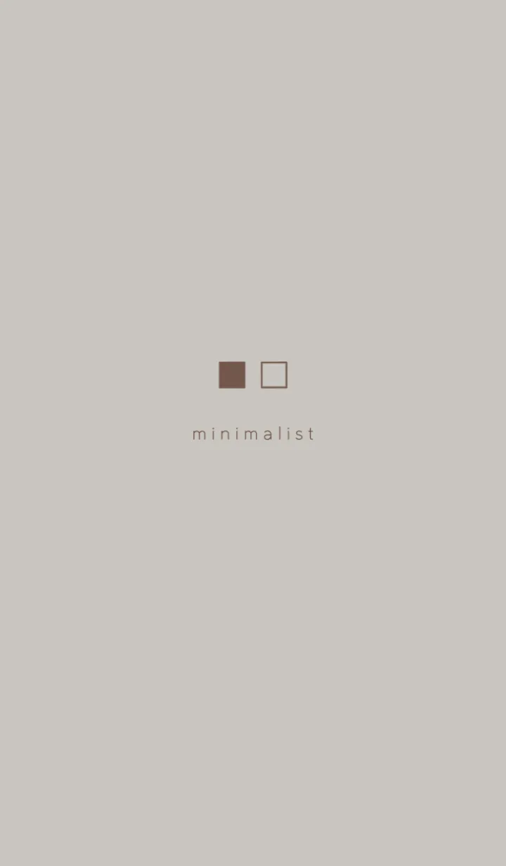 [LINE着せ替え] Minimalist Square #グレージュの画像1