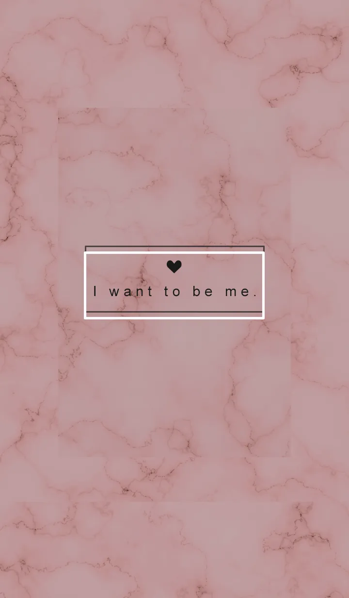 [LINE着せ替え] 「自分らしく」♥大理石・ピンク3の画像1