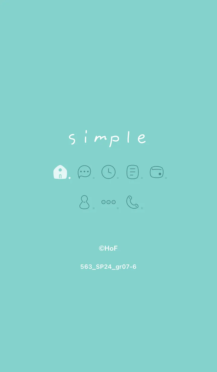 [LINE着せ替え] 563.24_グリーン7-6の画像1