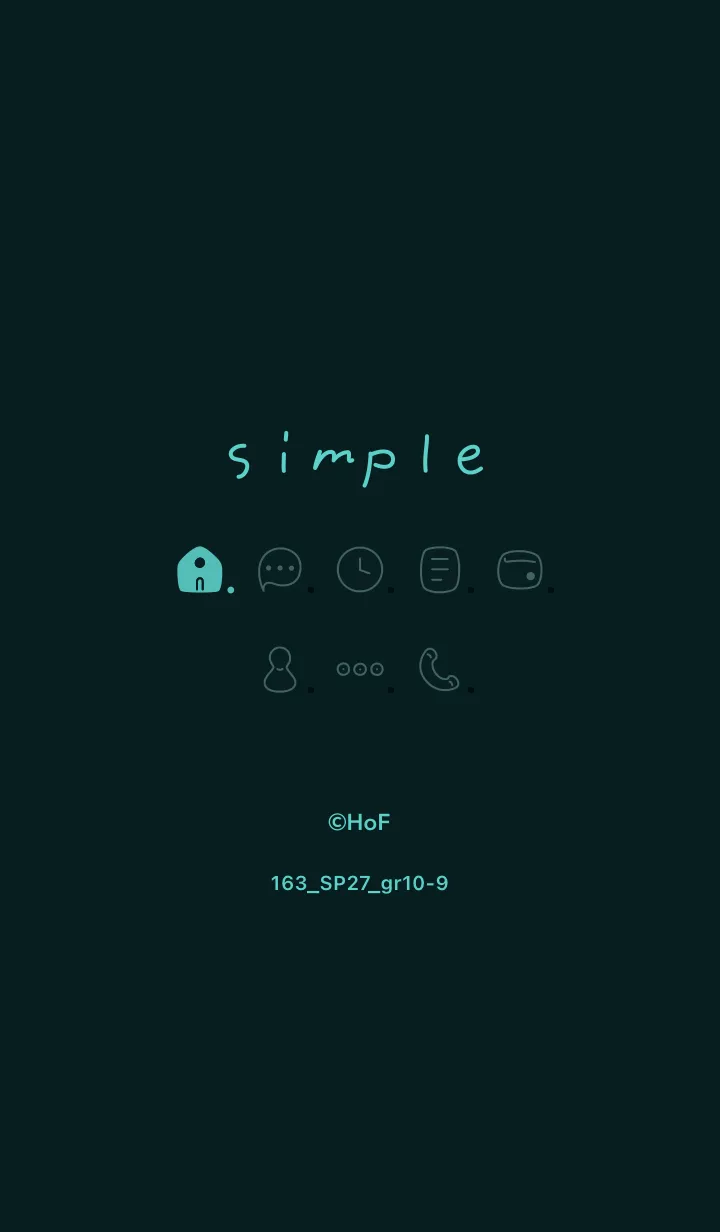 [LINE着せ替え] 163.27_グリーン10-9の画像1