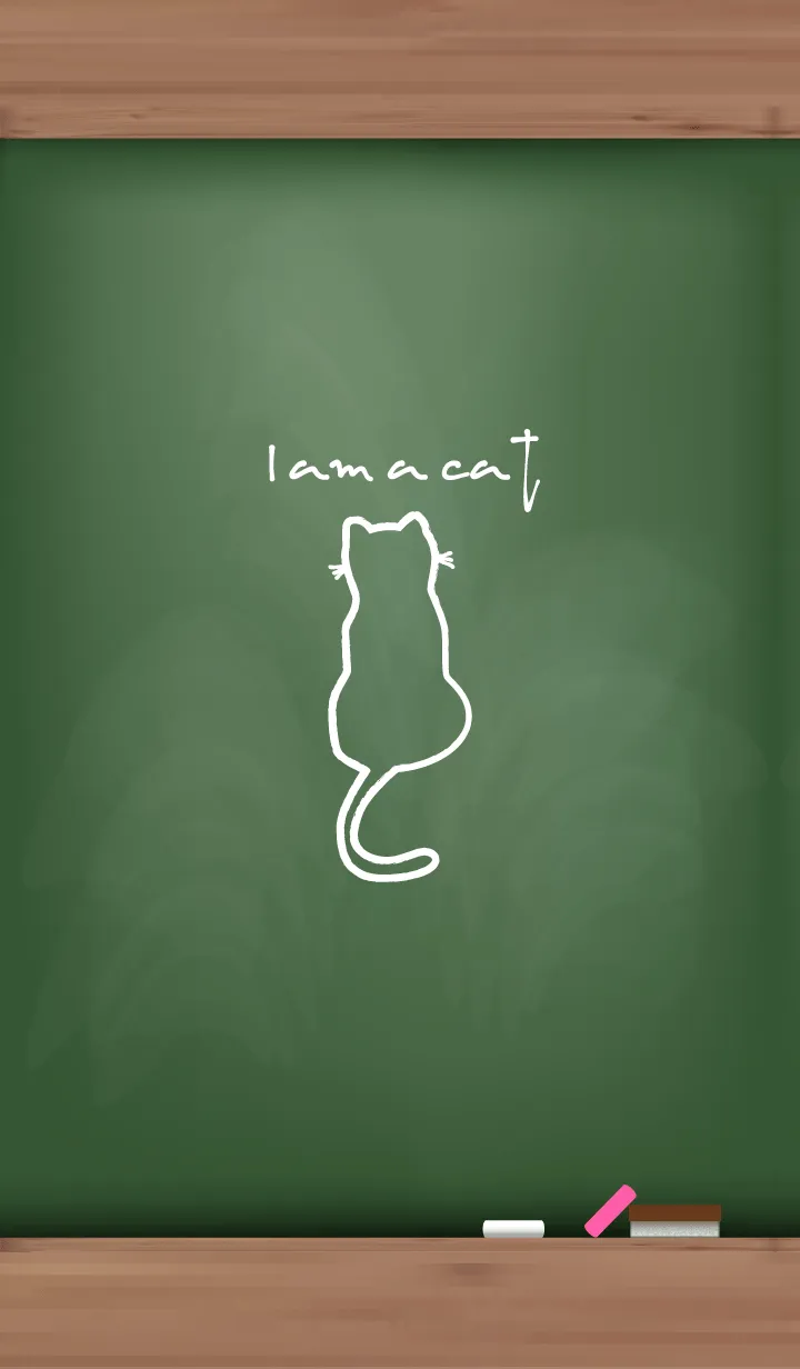 [LINE着せ替え] Black Board I am a cat 39の画像1