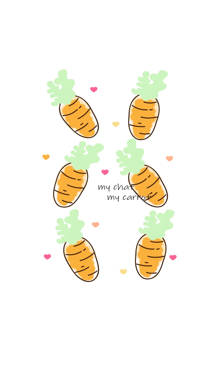 [LINE着せ替え] Lovely carrot new ver 14の画像1