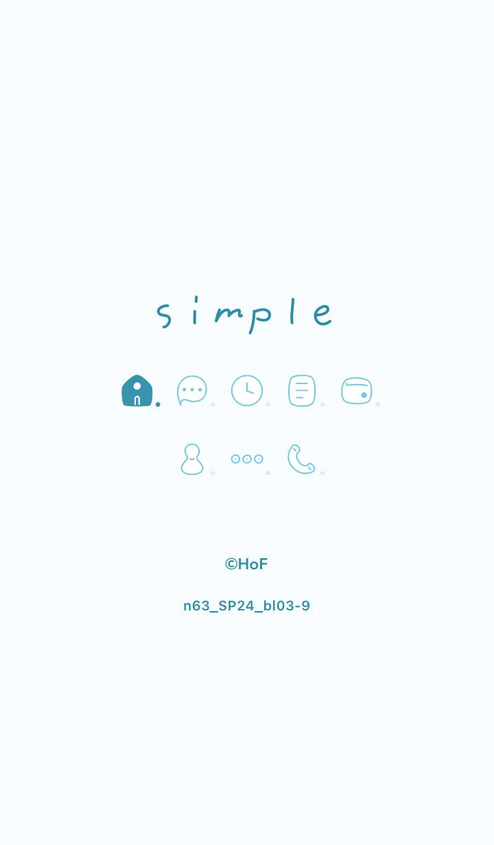 [LINE着せ替え] n63_24_ブルー3-9の画像1