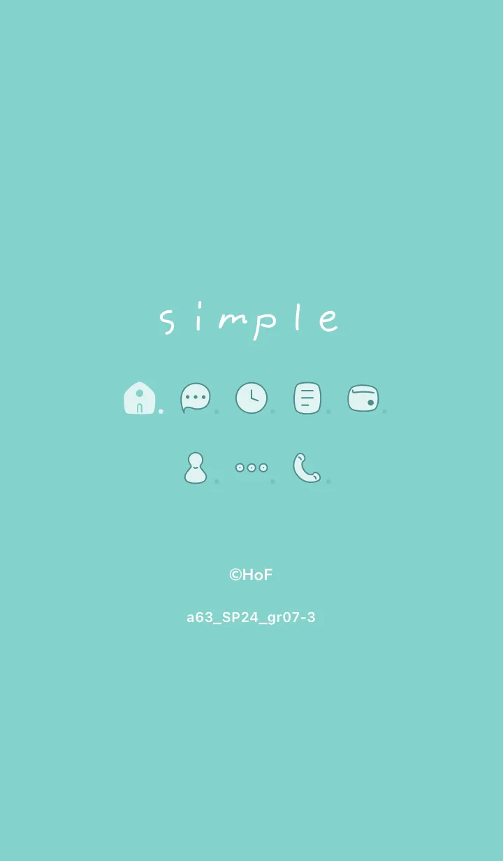 [LINE着せ替え] a63.24_グリーン7-3の画像1