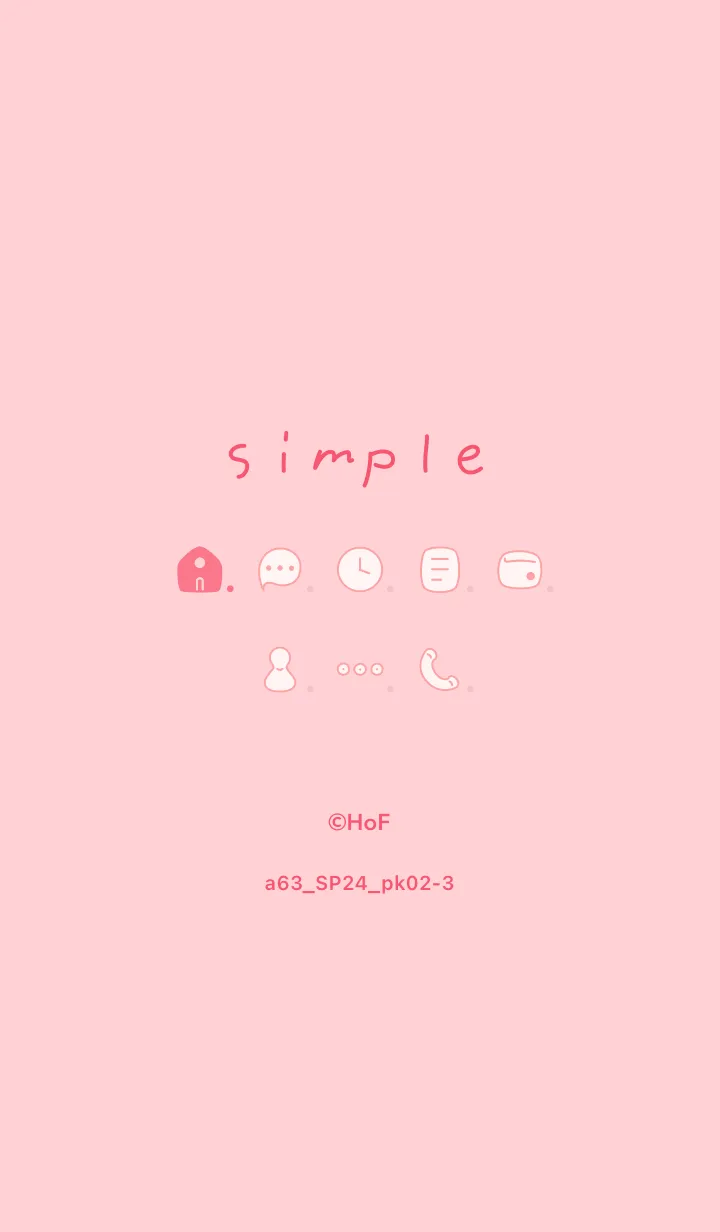 [LINE着せ替え] a63.24_ピンク2-3の画像1