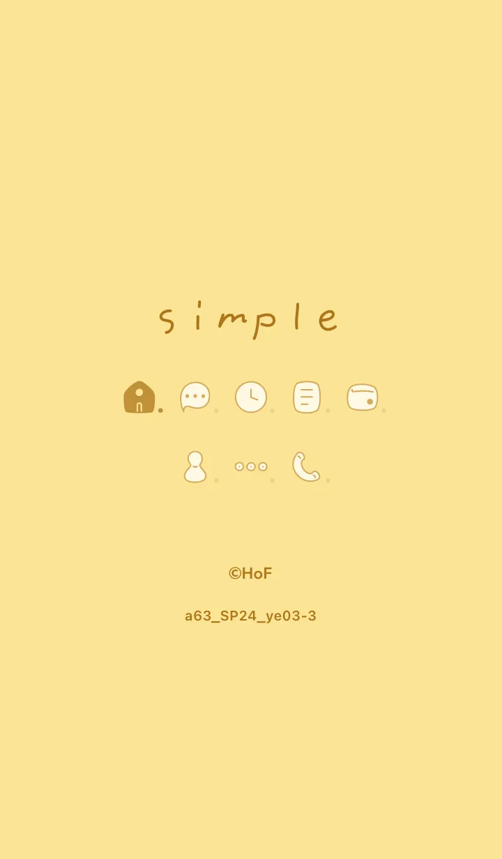 [LINE着せ替え] a63.24_イエロー3-3の画像1