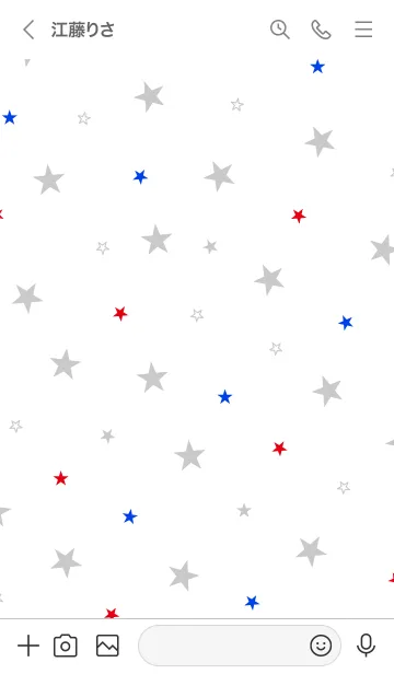 [LINE着せ替え] 星 白 スマイルの画像3