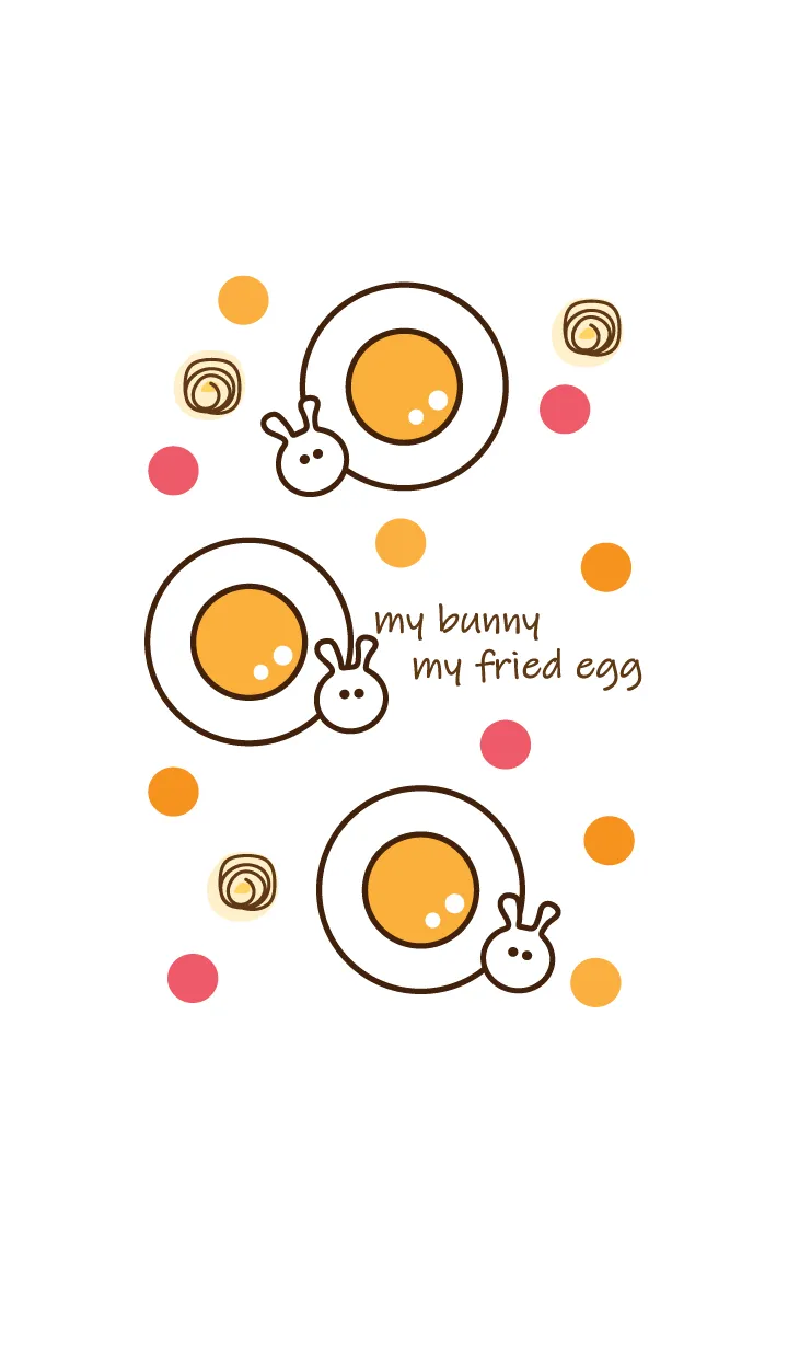 [LINE着せ替え] mini bunny & fried egg 4の画像1