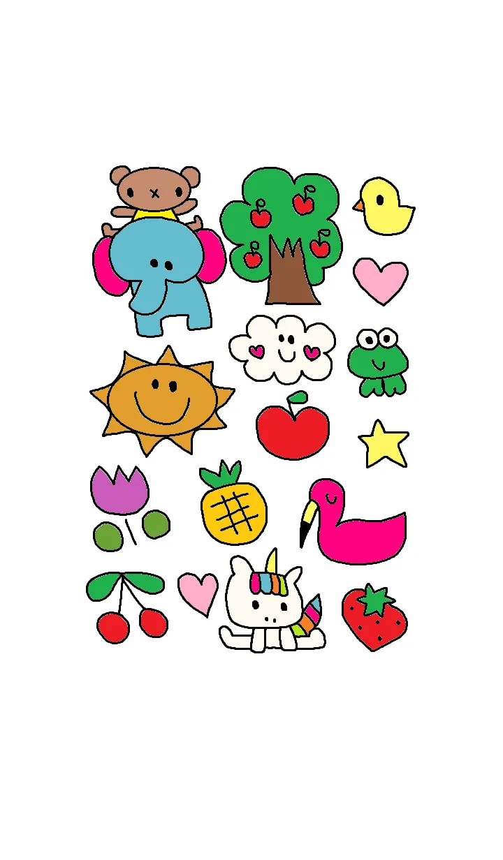 [LINE着せ替え] リロリロフレンズ  白 きせかえの画像1