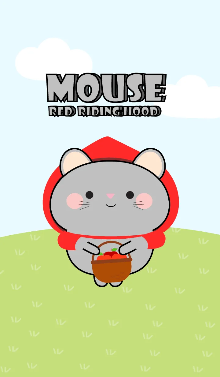 [LINE着せ替え] Grey Mouse  Red Riding Hood Theme (JP)の画像1