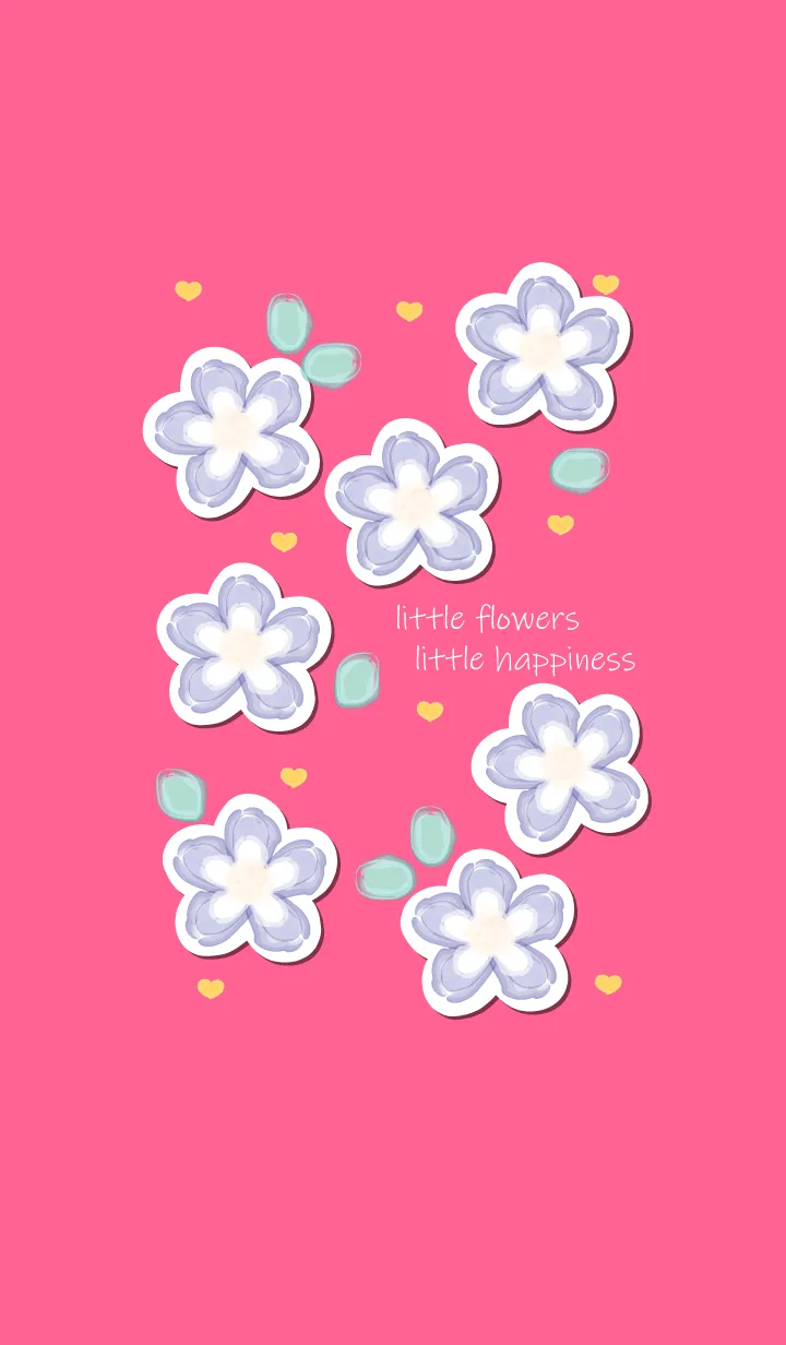 [LINE着せ替え] Little blue flower sticker 2 :)の画像1